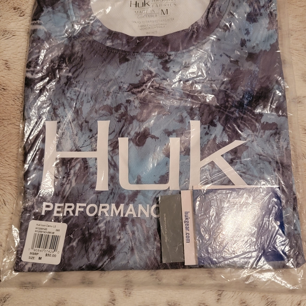 HUK long-sleeved shirt.